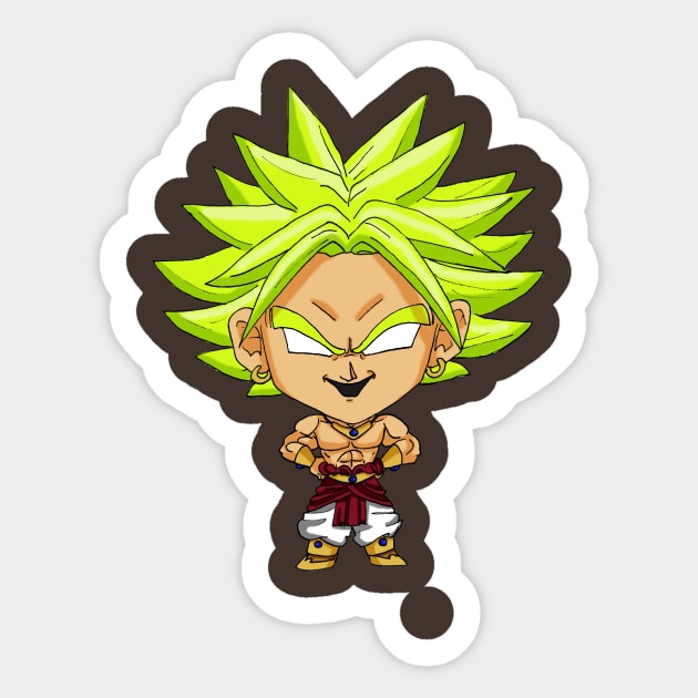 Broly Chibi Sticker by LindsayLovesDisney